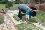 PICTURES/Fort Jefferson & Dry Tortugas National Park/t_Rampart Cannon & SHaron.JPG